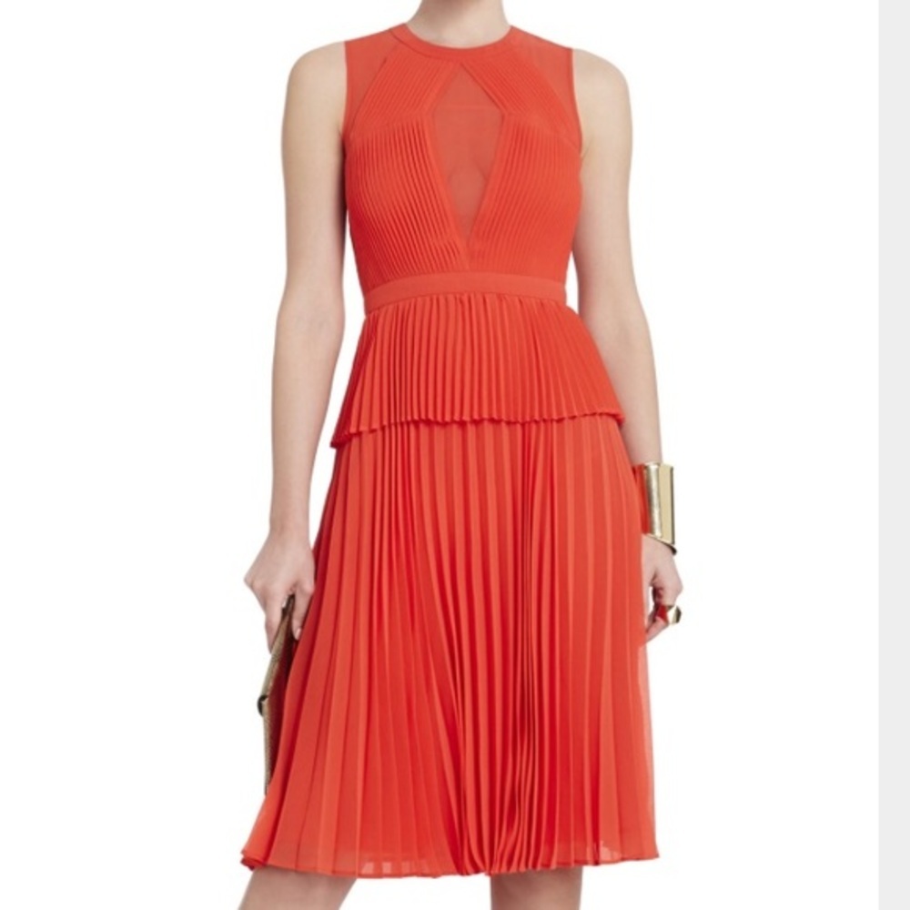 BCBG pleated dress